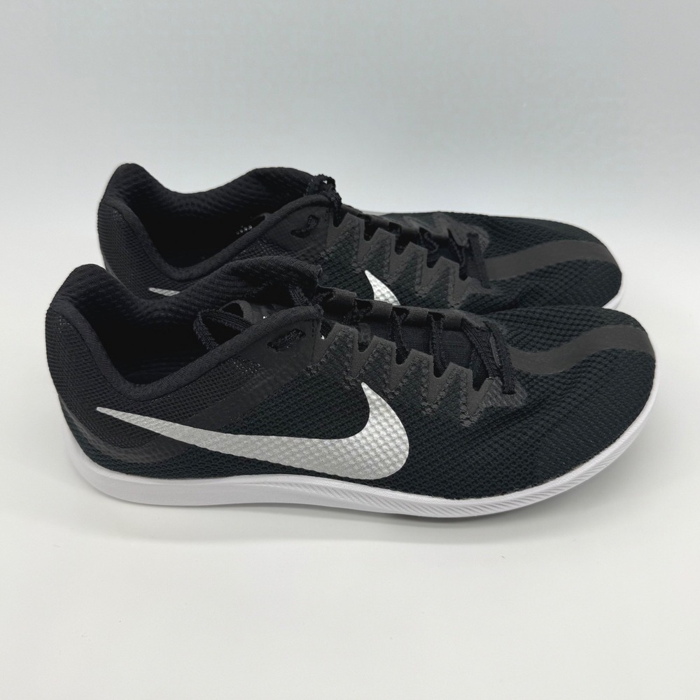 Nike Zoom Rival Track‎ & Field Distance Black White Spikes DC8725-001 Men's Sz 9
